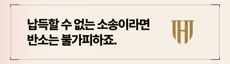 소장 내용을 인정할 수 없다면? 반소제기로 새로운 소송을 제기할 수 있습니다.