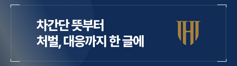 차간단 뜻, 처벌, 대응