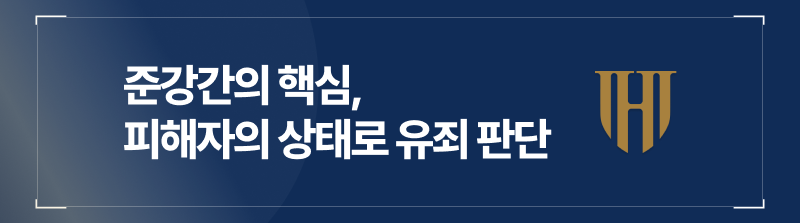 준강간의 핵심, 피해자의 상태 하나로 유죄!